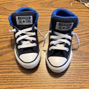 Converse Kids' Black and Blue Sneakers